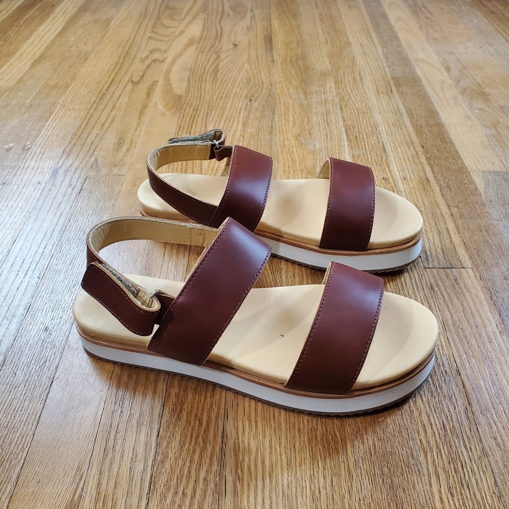 Nisolo Womens Go-To Flatform Sandals Sz 7.5 Strappy NEW NWOB (TD1)